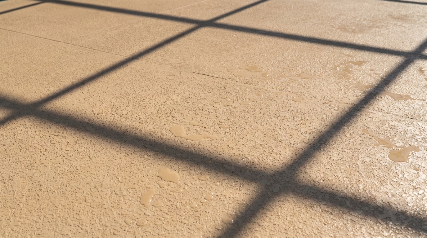 Cool-deck textured surface close-up at a Winter Haven pool home